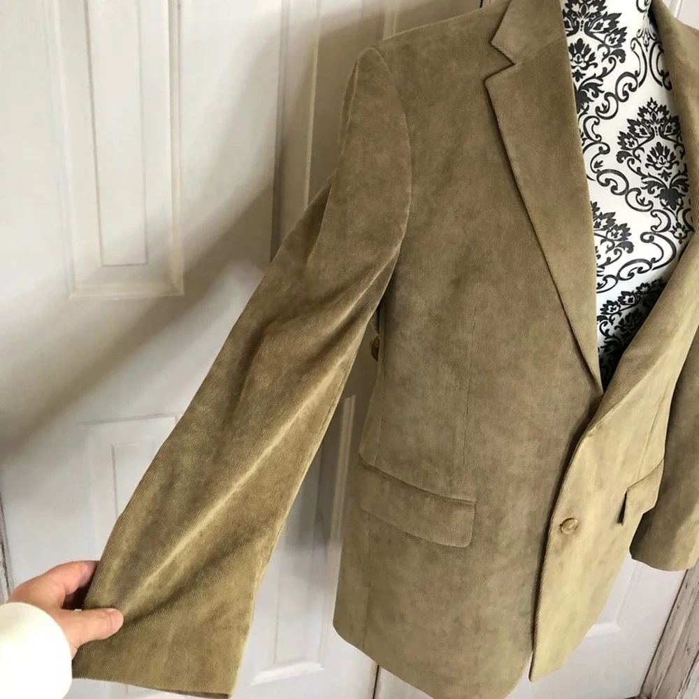 Lauren Ralph Lauren tan corduroy mens casual sport coat